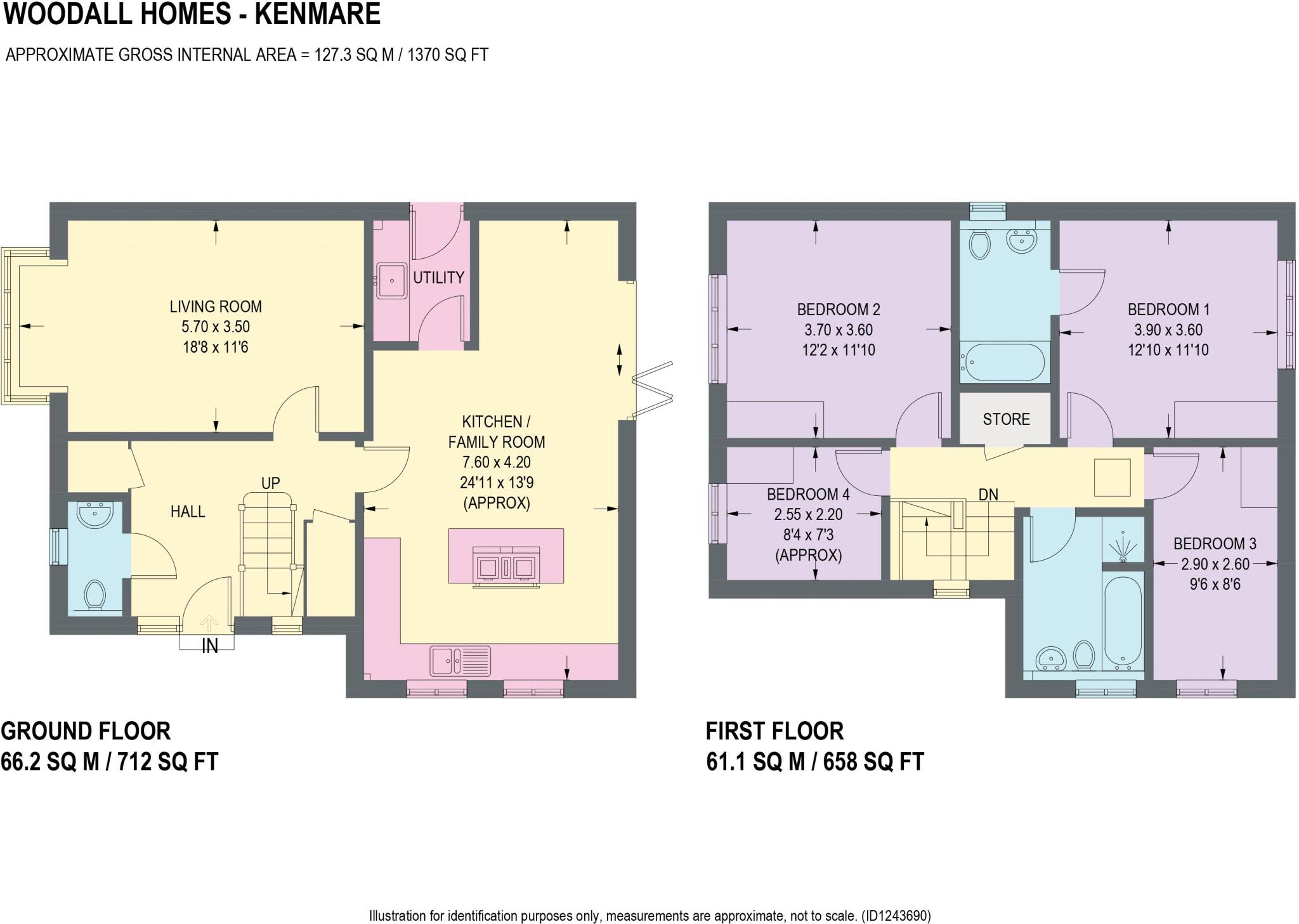 Plot 39 Kenmare, Oaks Farm Lane, Chesterfield floorplan