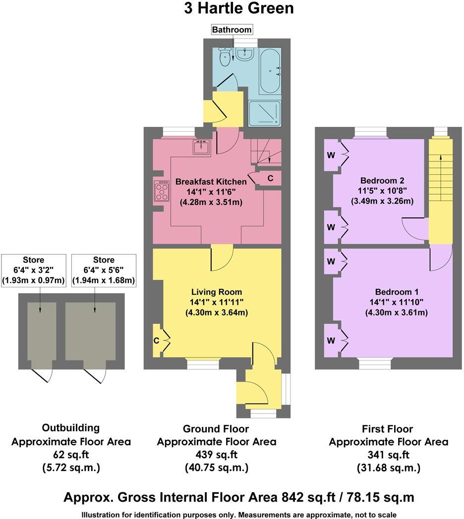 Upper Town Lane, Birchover, Matlock floorplan