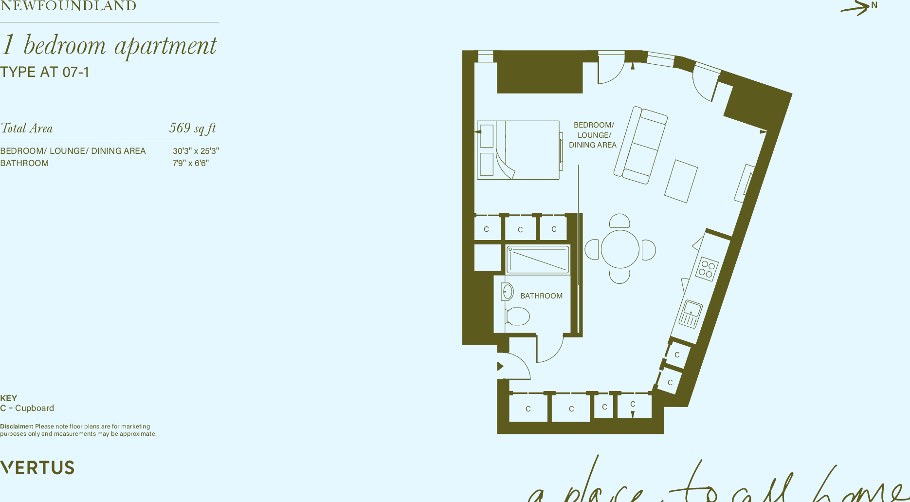 Newfoundland Place, London, E14 floorplan