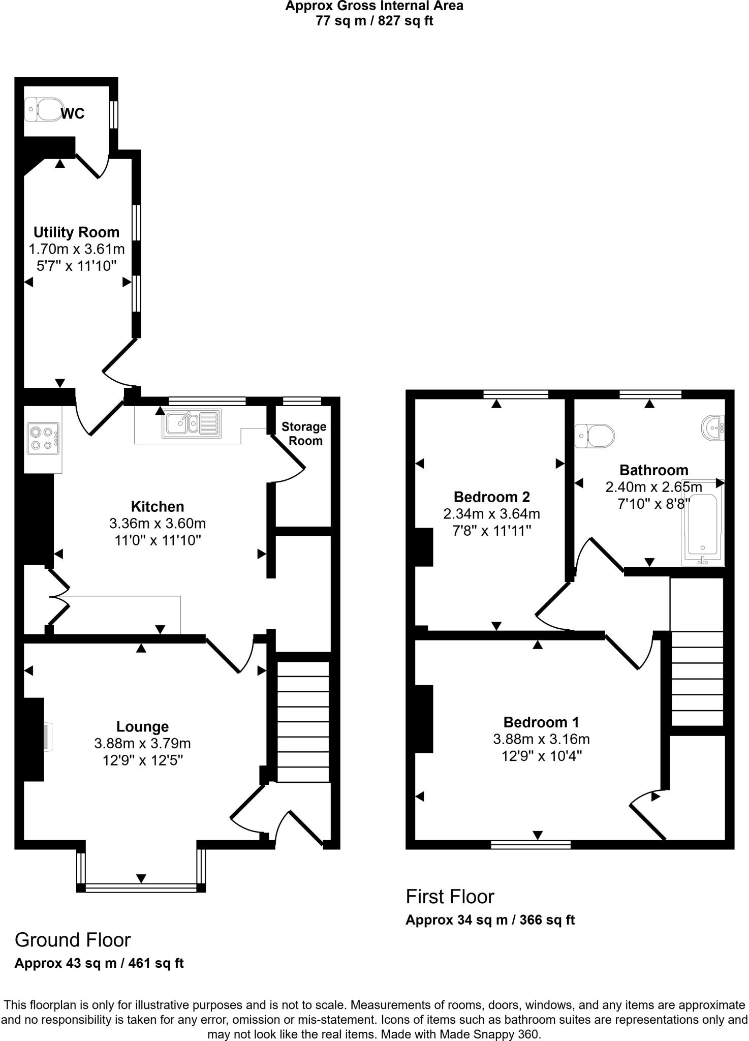 Town Dam Lane, Donington, Spalding, Lincolnshire floorplan