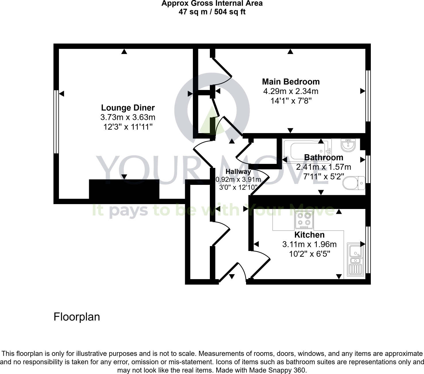 Bruce Gardens, Dalkeith, Midlothian, EH22 floorplan