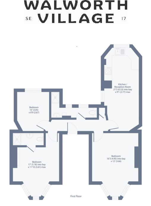 Merrow Street, London floorplan