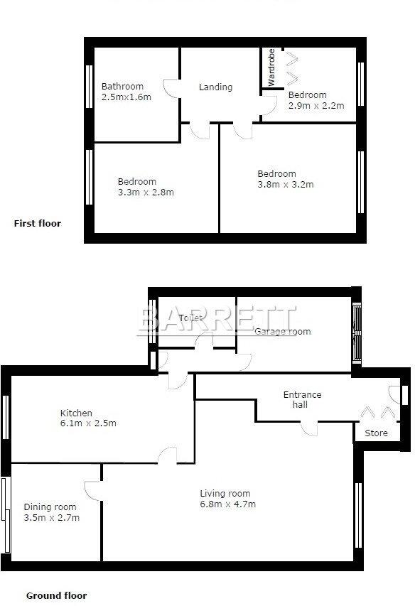 The Paddocks, Rayleigh, Essex, SS6 floorplan