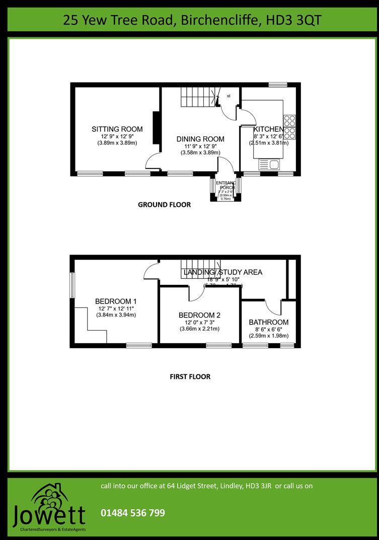 25, Yew Tree Road, Huddersfield floorplan