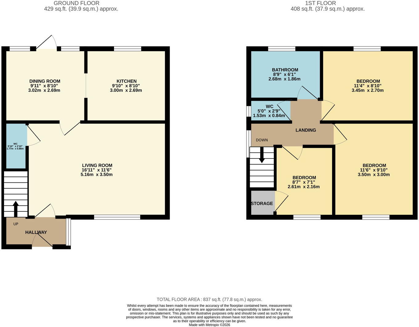 37, Pinewood Gardens, North Cove, Beccles, NR34 7PQ floorplan