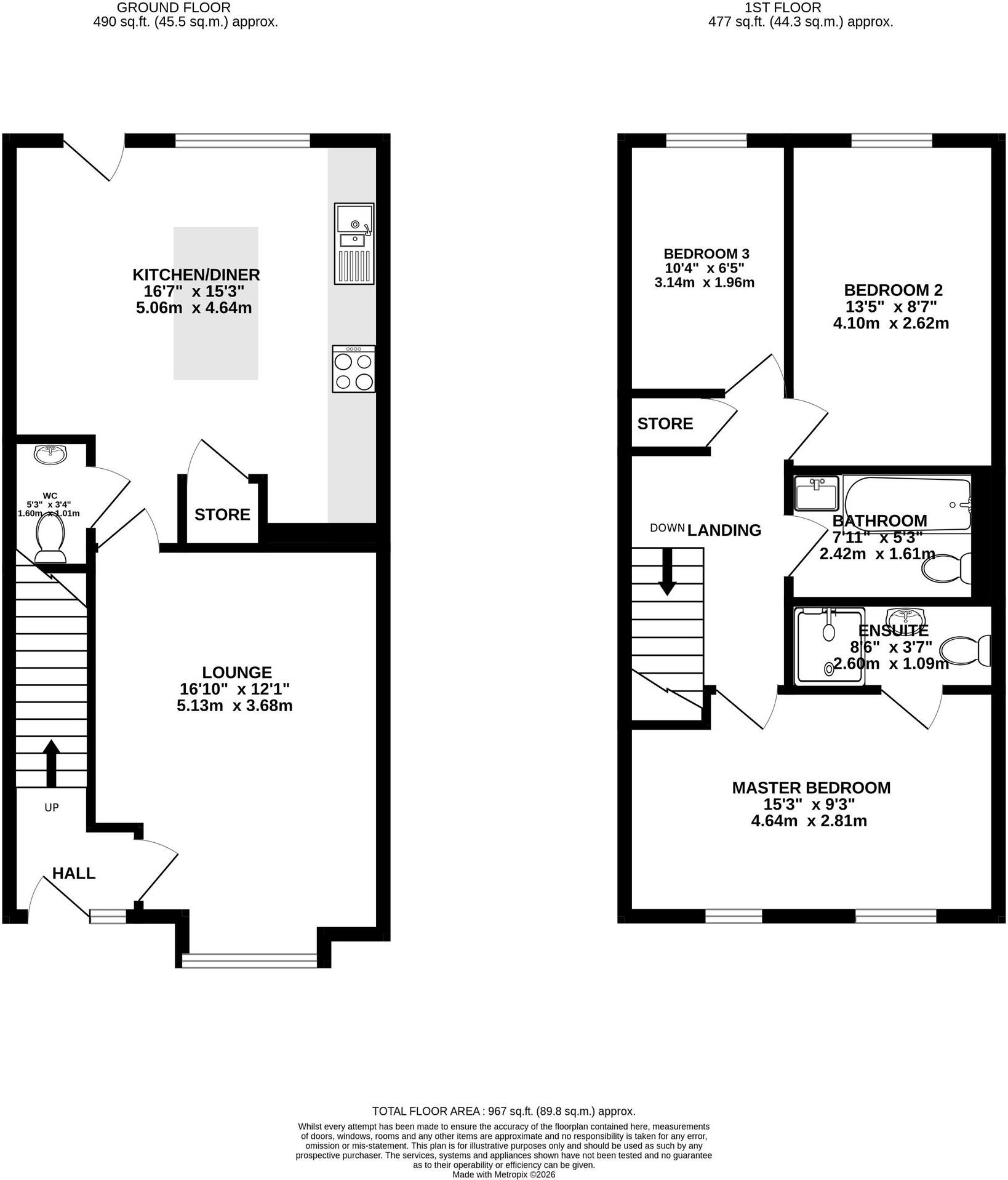 Fellows Drive, Burton-On-Trent, DE14 floorplan