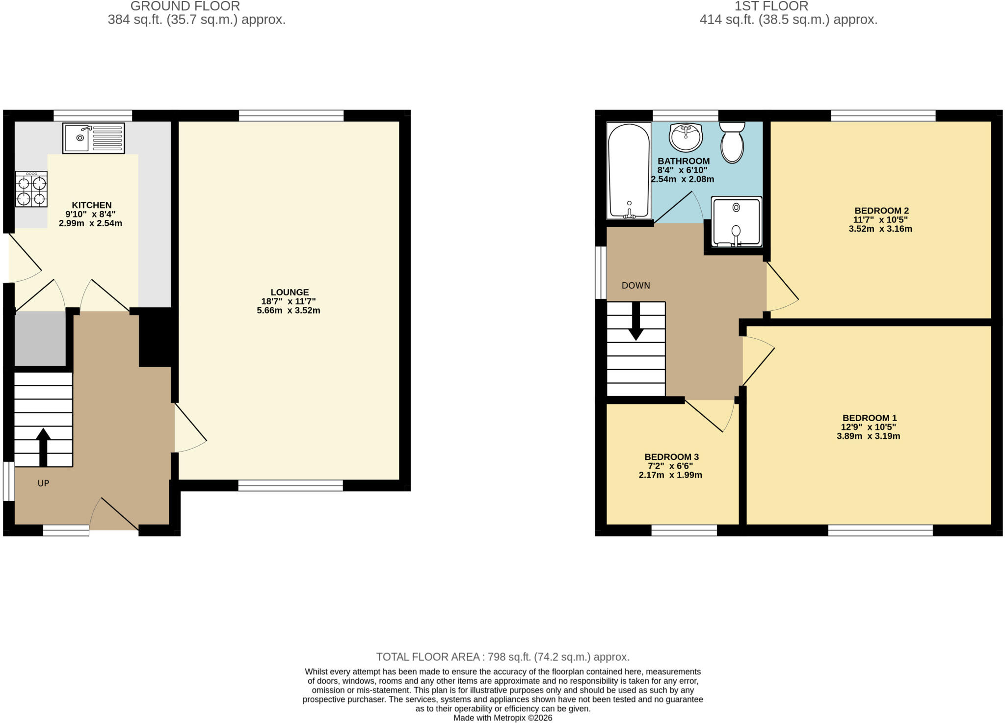 Danesfield Avenue, Waltham, DN37 floorplan