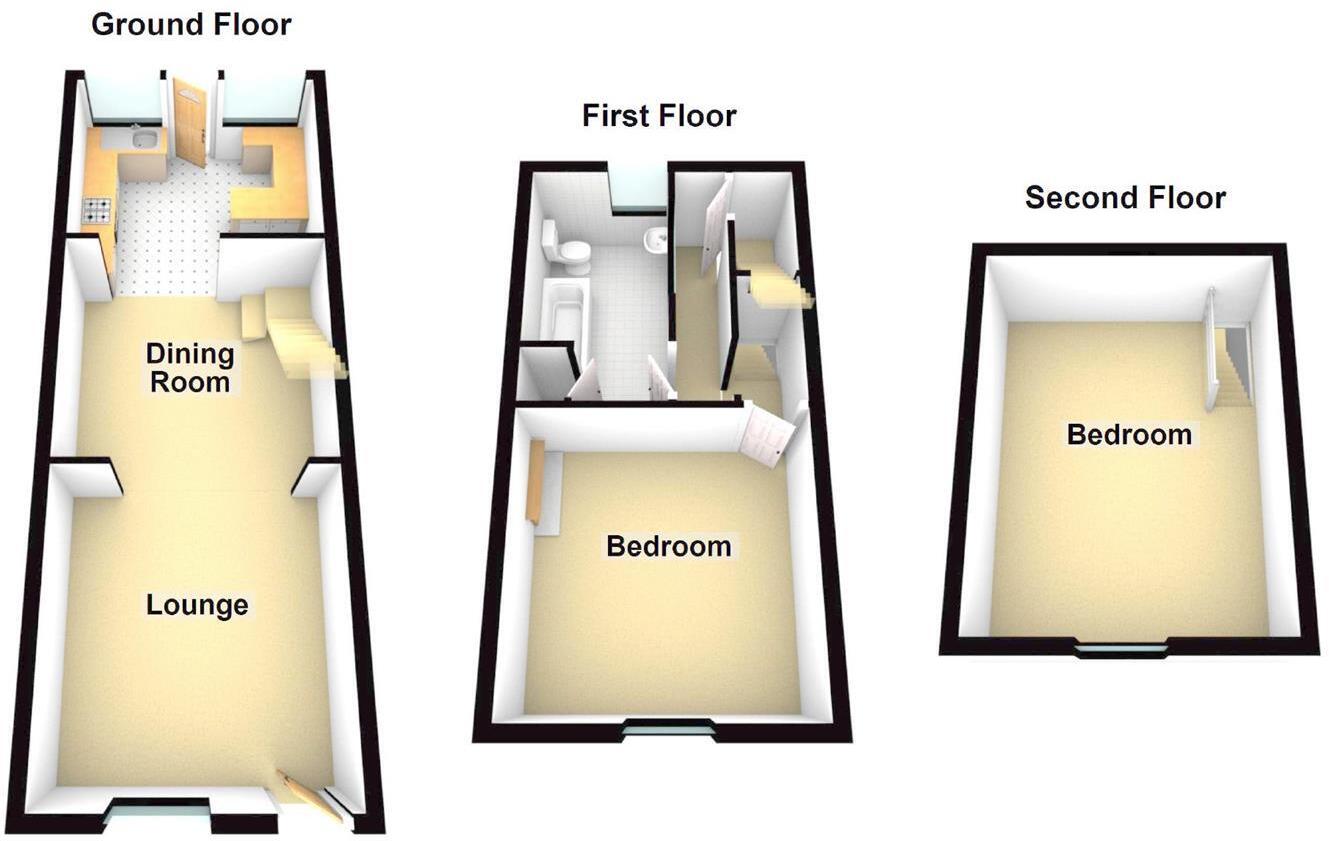 Peace Cottages, Coleham, Shrewsbury floorplan