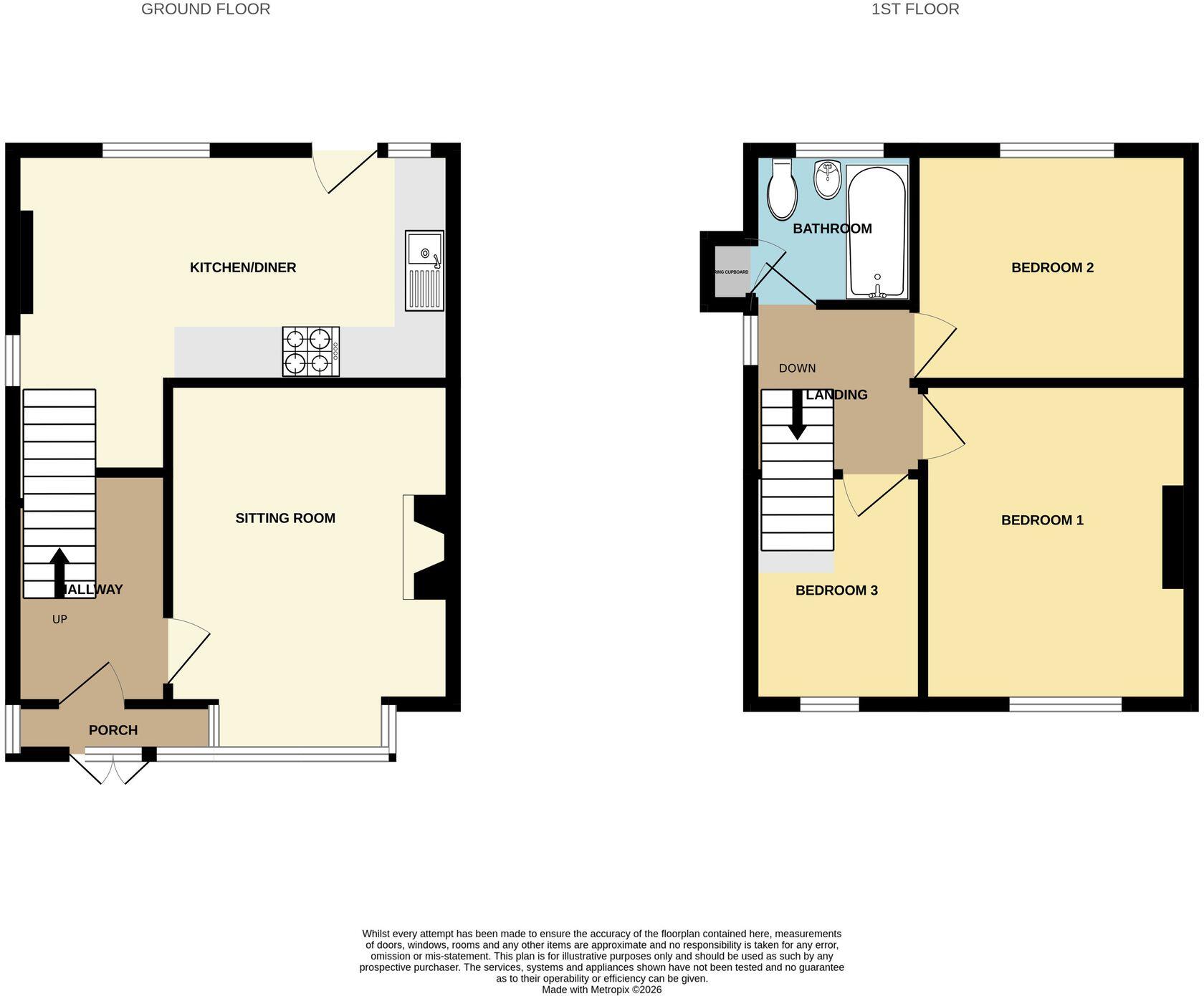 Colin Road, Taunton, TA2 floorplan