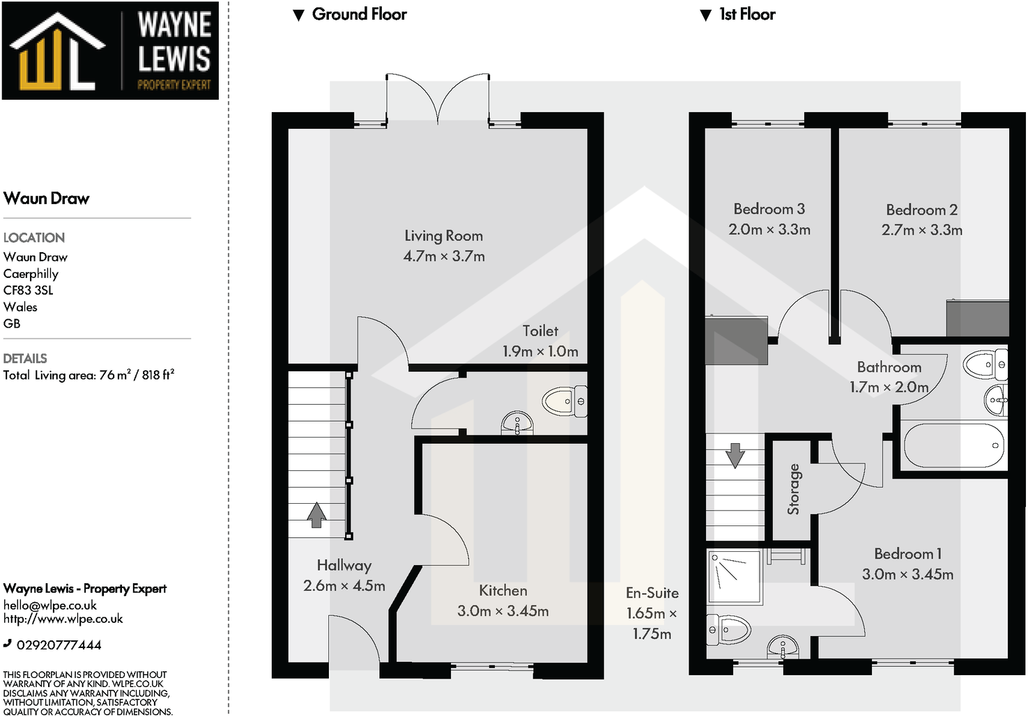 Waun Draw, Caerphilly, CF83 3SL floorplan