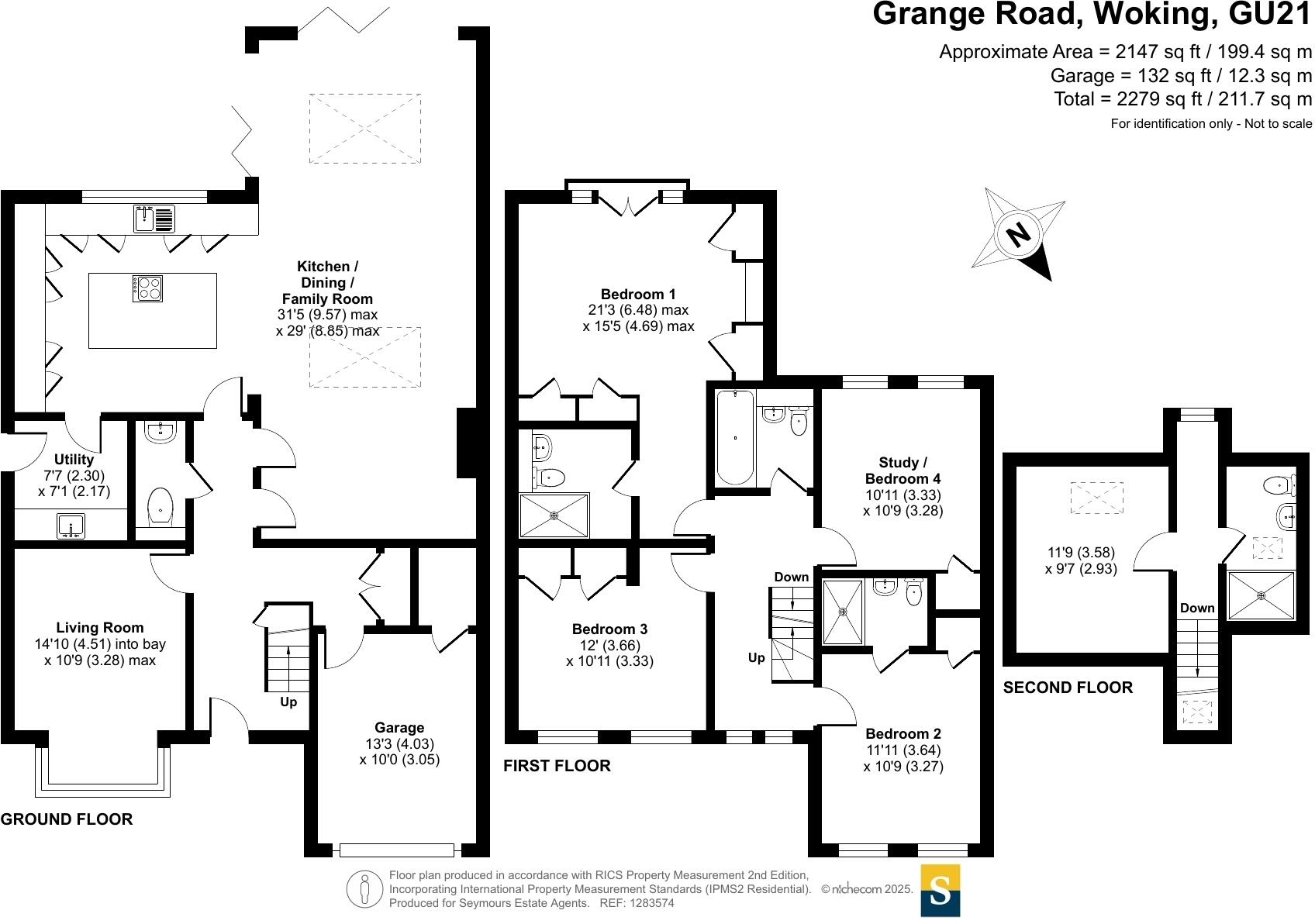 Grange Road, Horsell, Surrey, GU21 floorplan