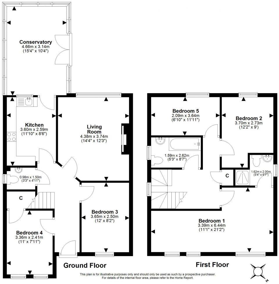 32 St Davids Gardens, Eskbank, DALKEITH, EH22 3FE floorplan
