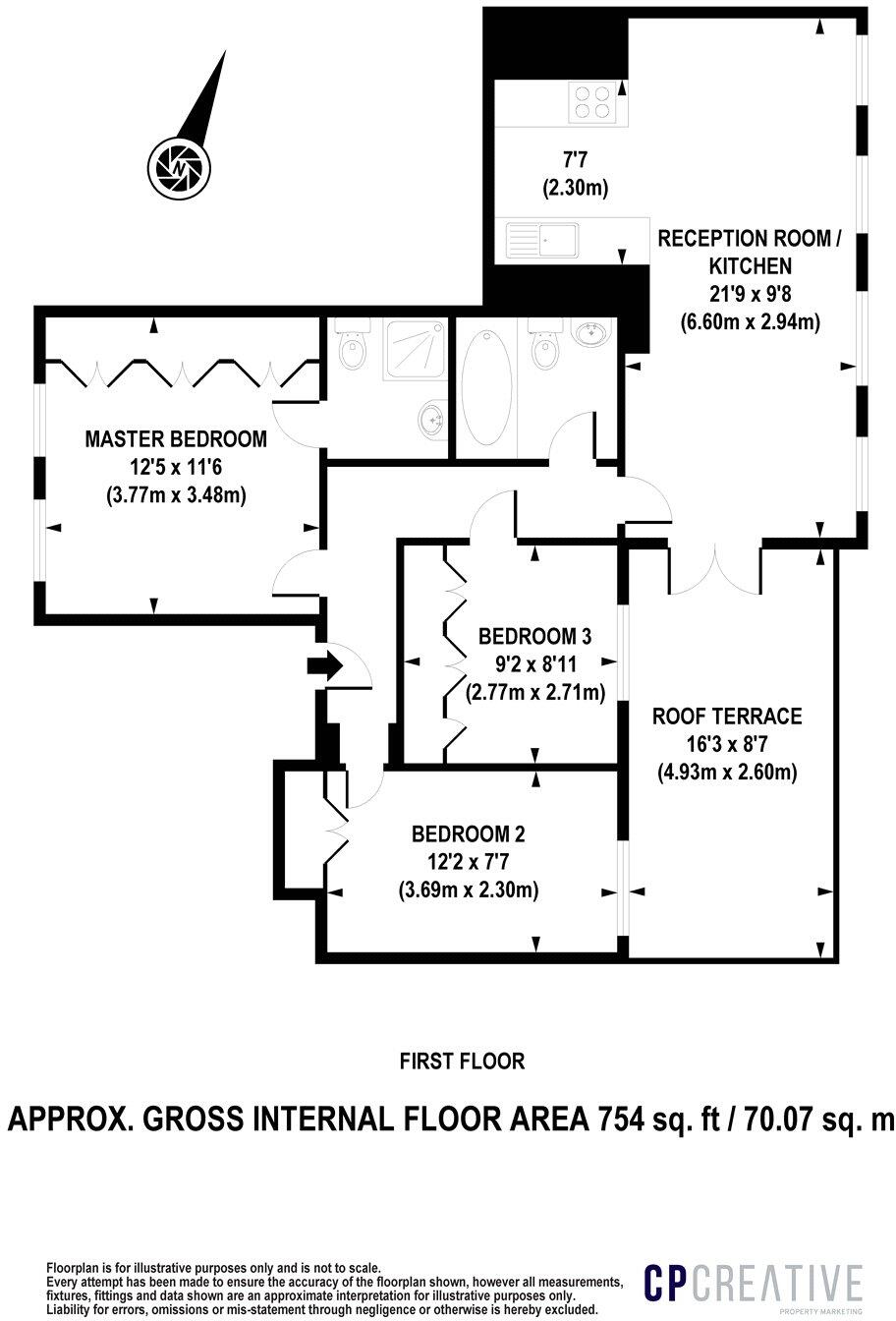 Pleasant Place, London, N1 floorplan