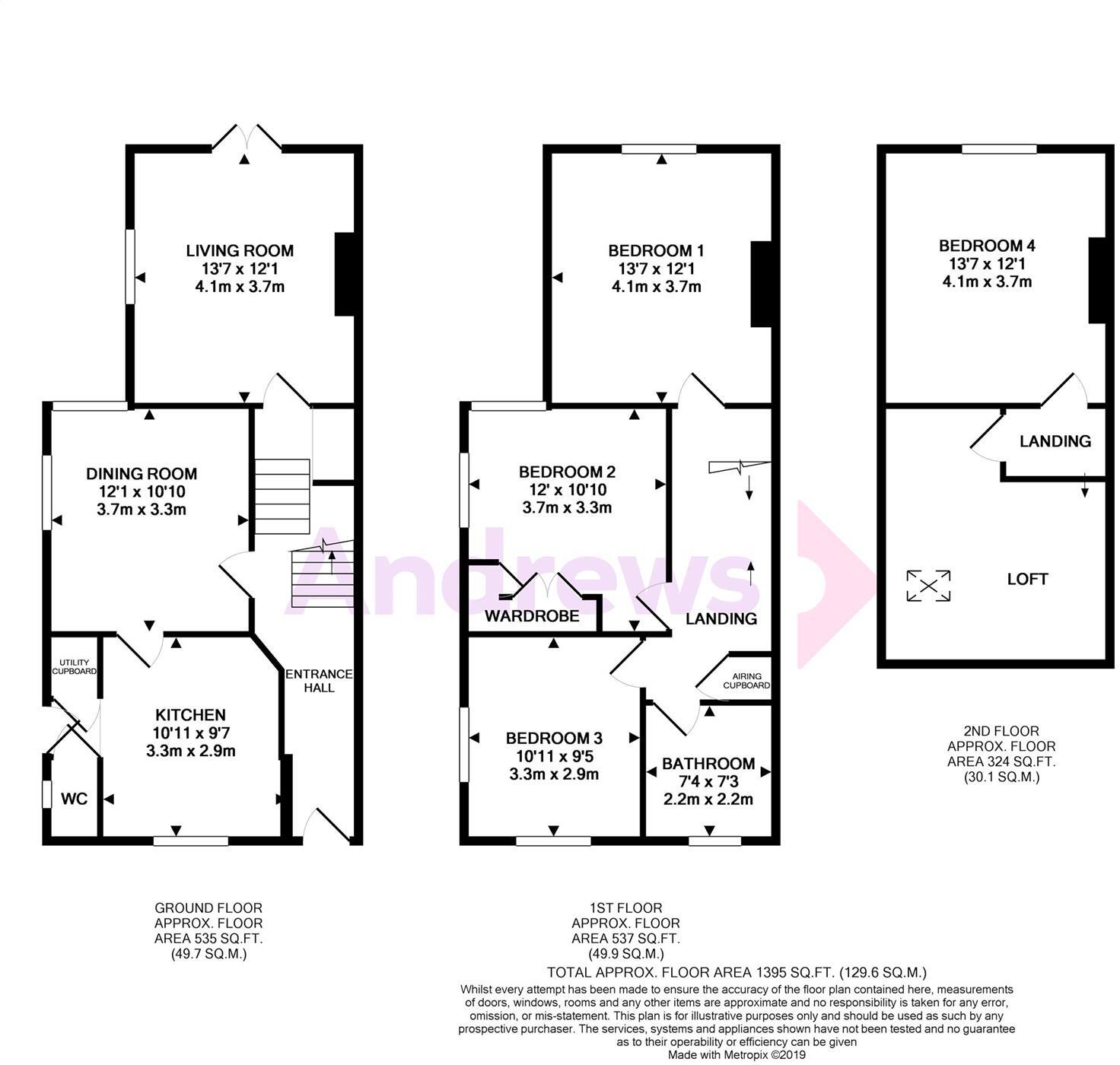East Cliff Road, TUNBRIDGE WELLS, Kent, TN4 floorplan