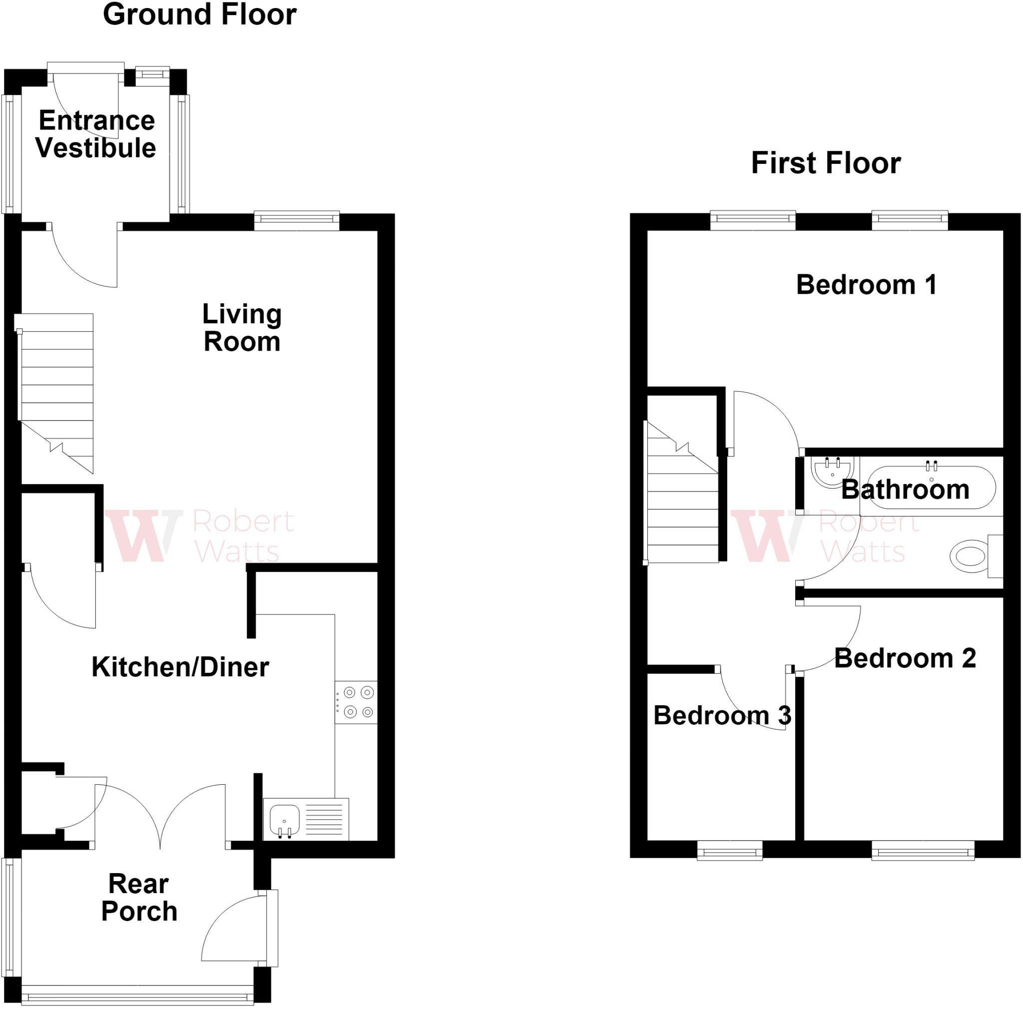 New Bank Street, Morley, Leeds, West Yorkshire, LS27 floorplan