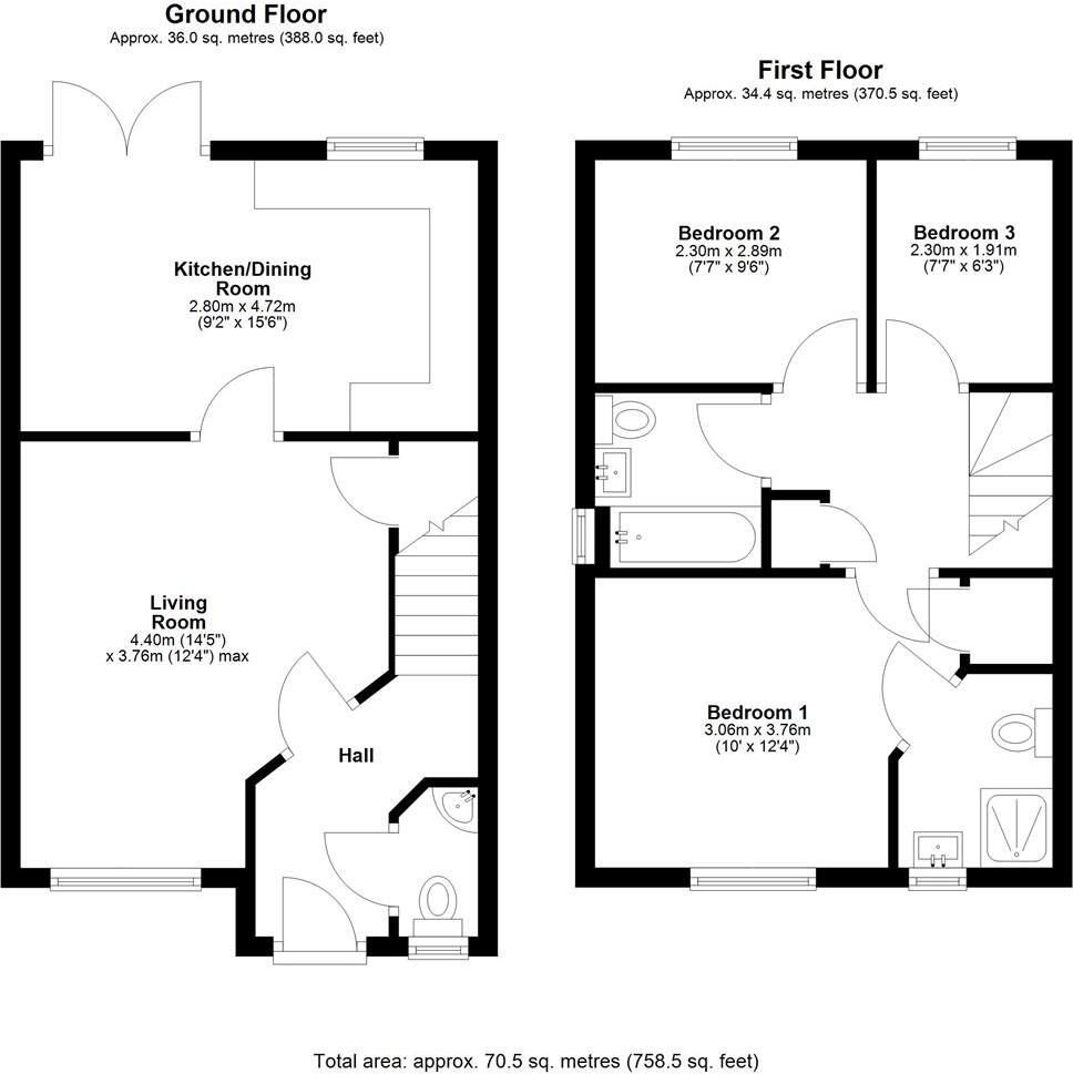 Davison Drive, Preston Street, Shrewsbury floorplan