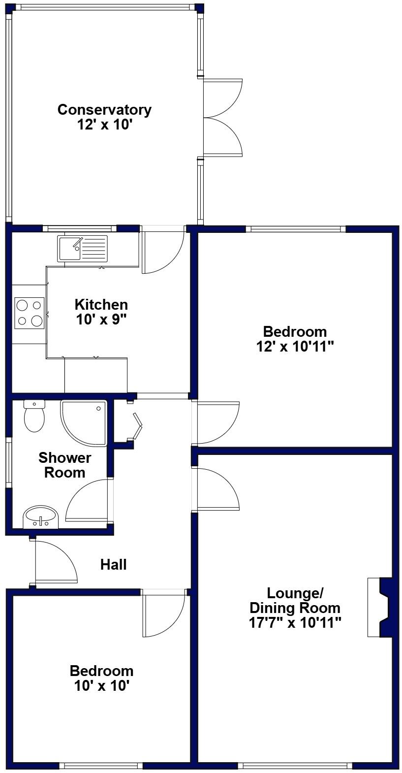 Ashurst Road, West Moors, Ferndown, Dorset floorplan