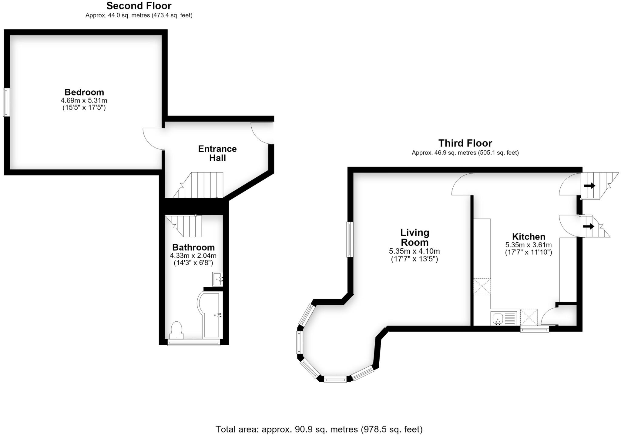 Eaton Hill, Ludlow Road, Leominster floorplan