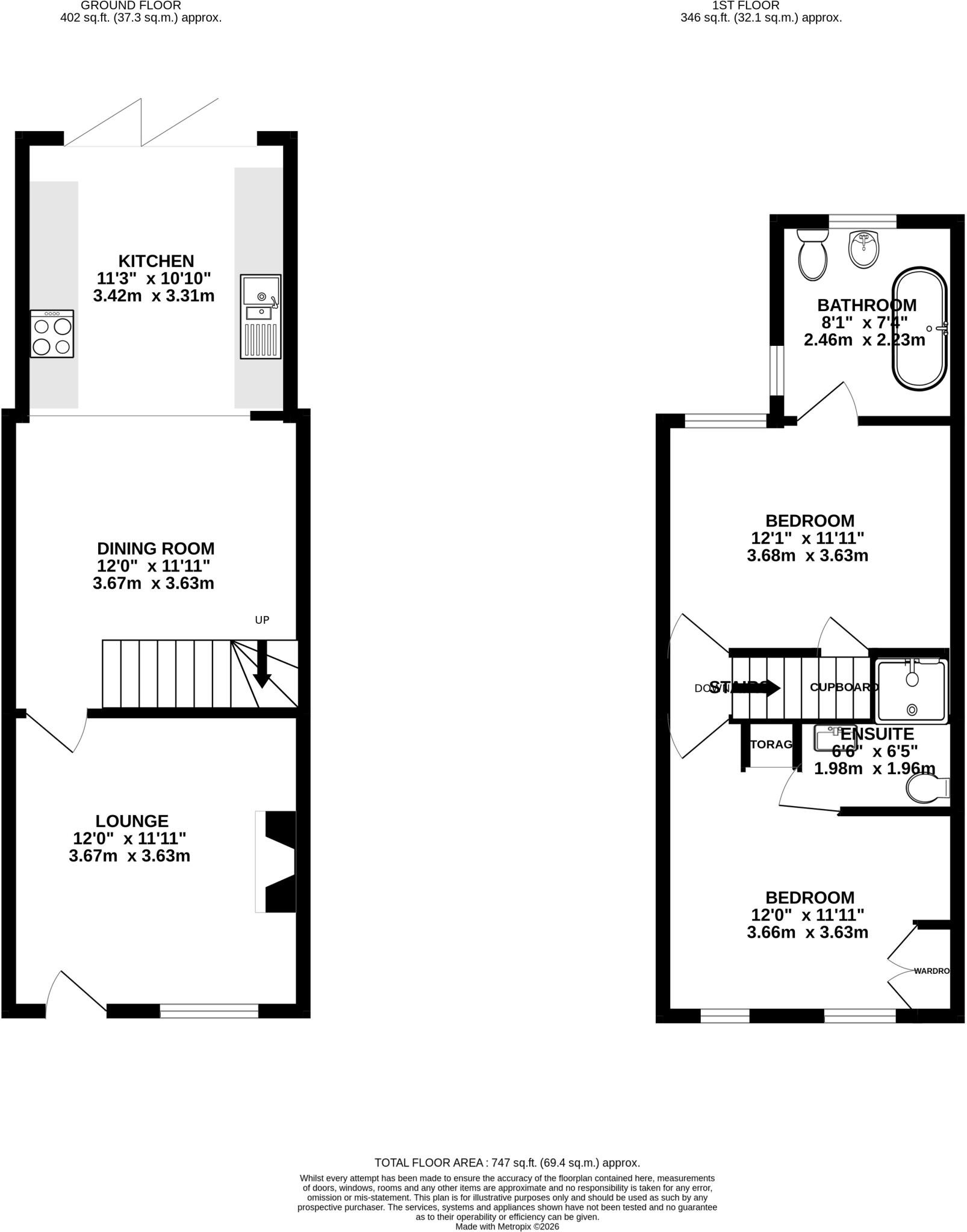 Oster Street, St. Albans, Hertfordshire, AL3 floorplan