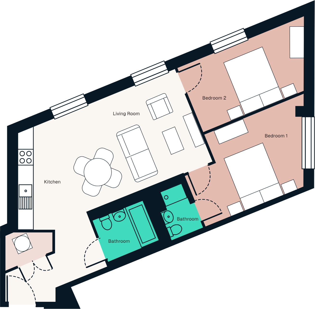 Angorfa (B01), Guildford Crescent, Cardiff floorplan