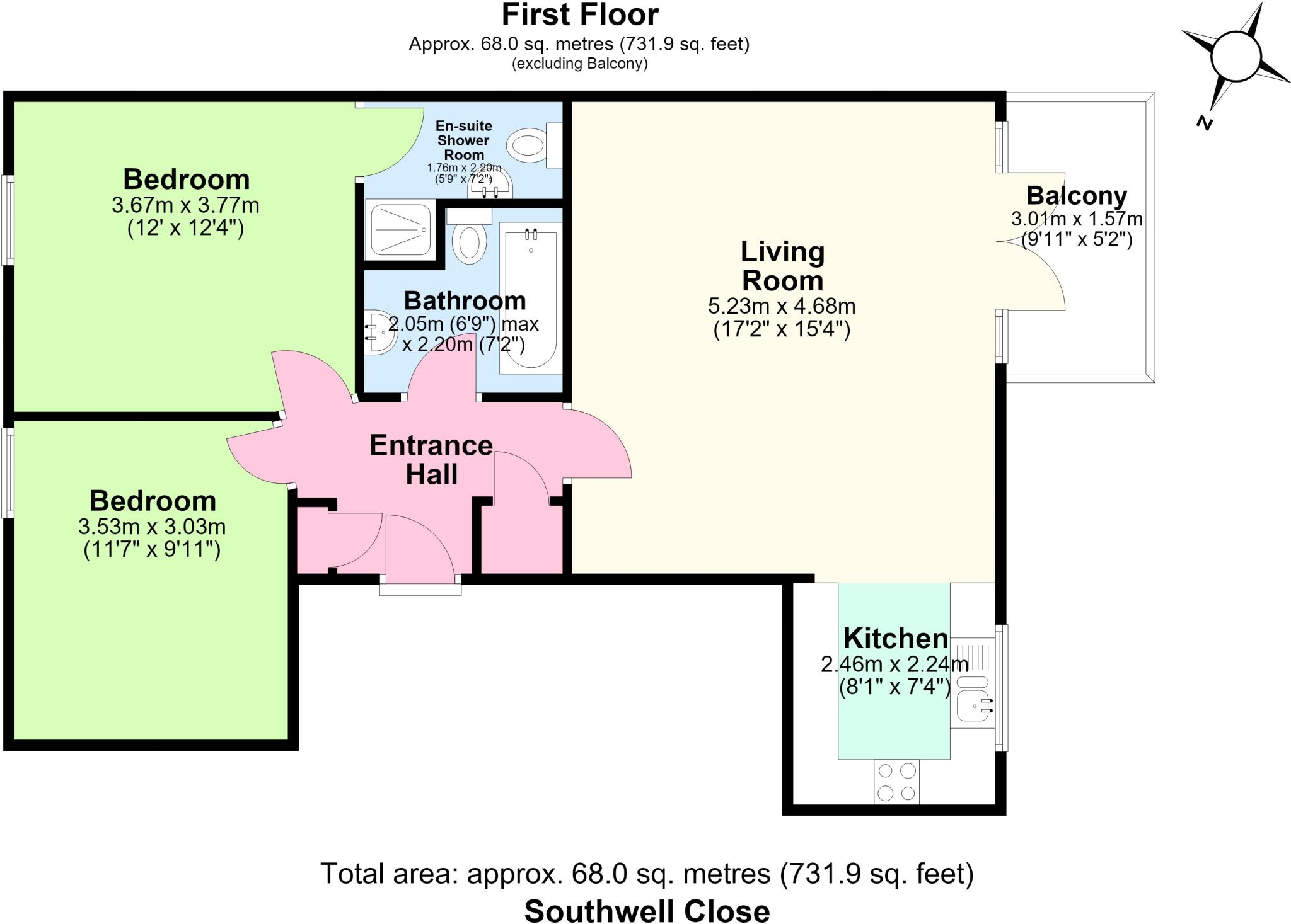 SOUTHWELL CLOSE, Chafford Hundred, Grays floorplan