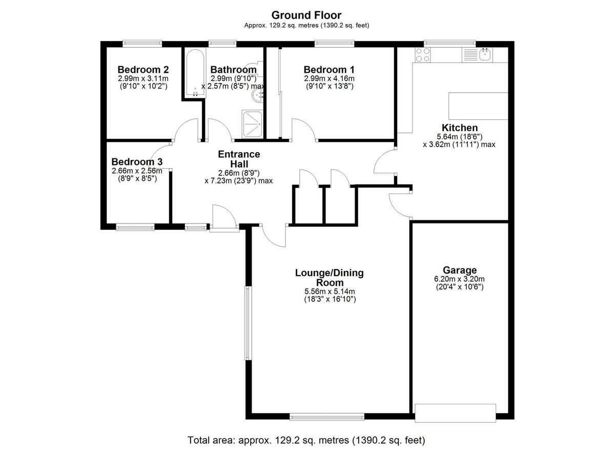 Hall Gate, Spalding, PE12 floorplan