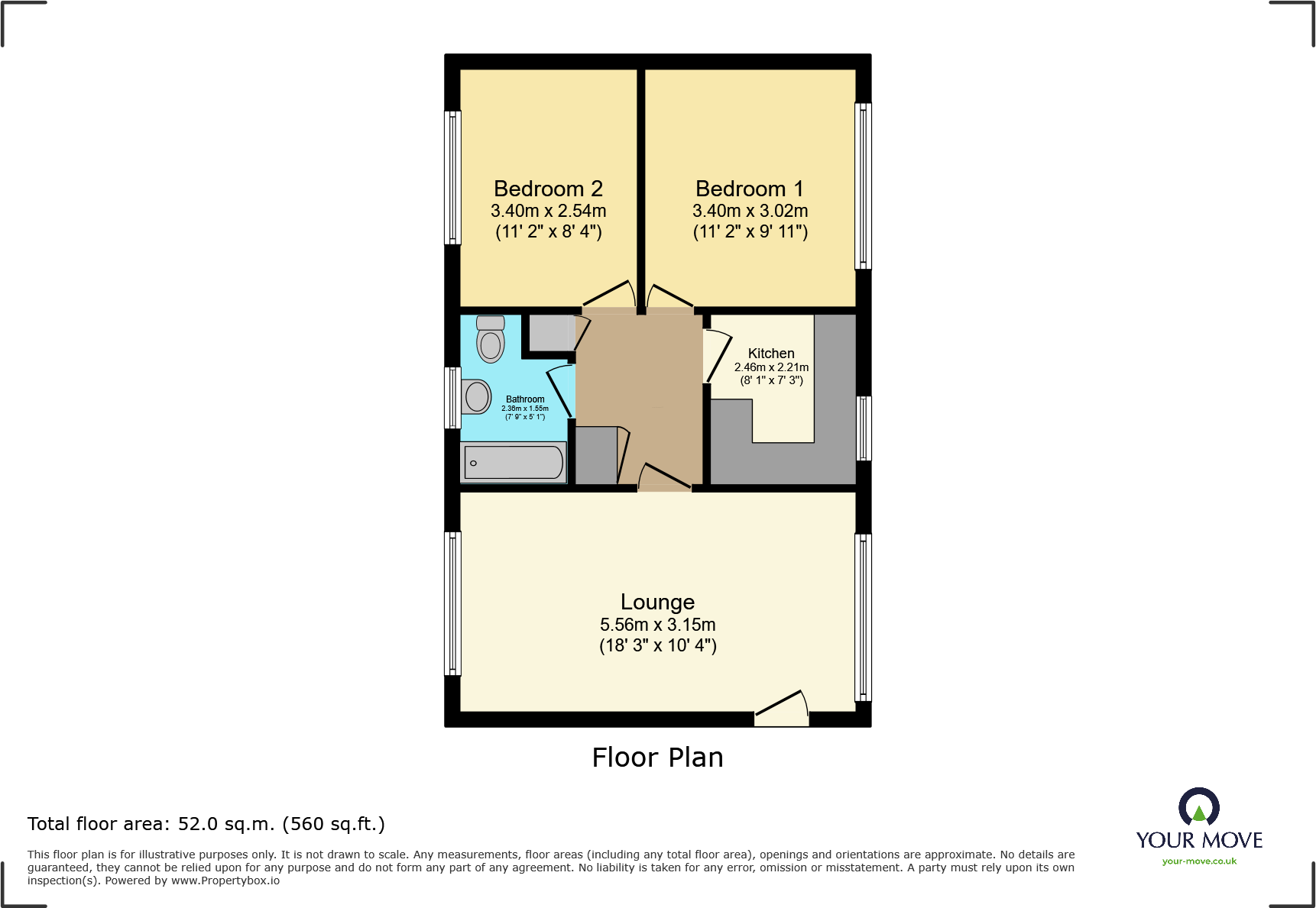 Broadgate Crescent, Kingskerswell, Newton Abbot, Devon, TQ12 floorplan