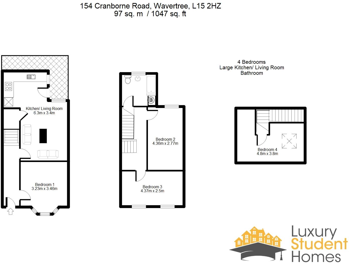 Cranborne Road, Liverpool floorplan