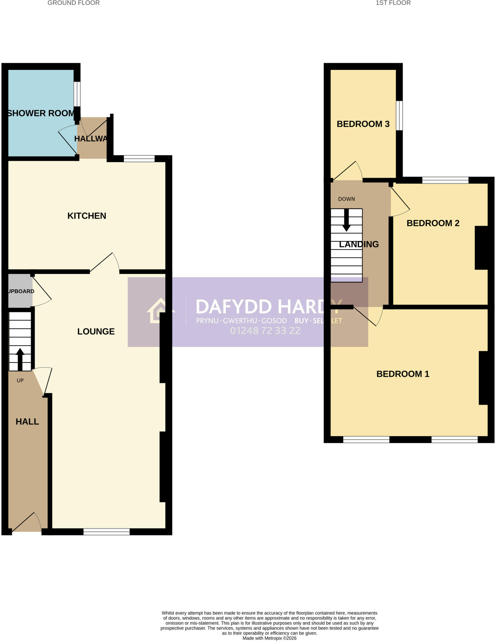 Marcus Street, Caernarfon, Gwynedd, LL55 floorplan