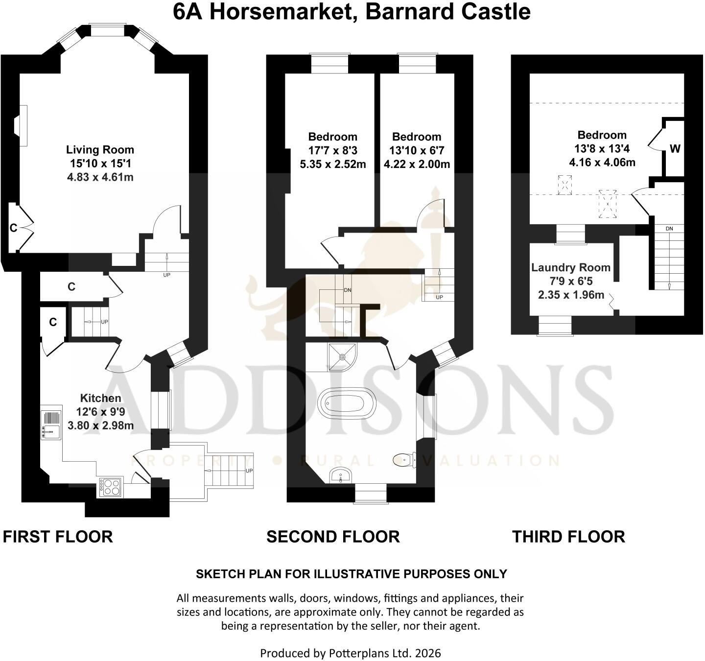 Horsemarket, Barnard Castle, County Durham, DL12 floorplan