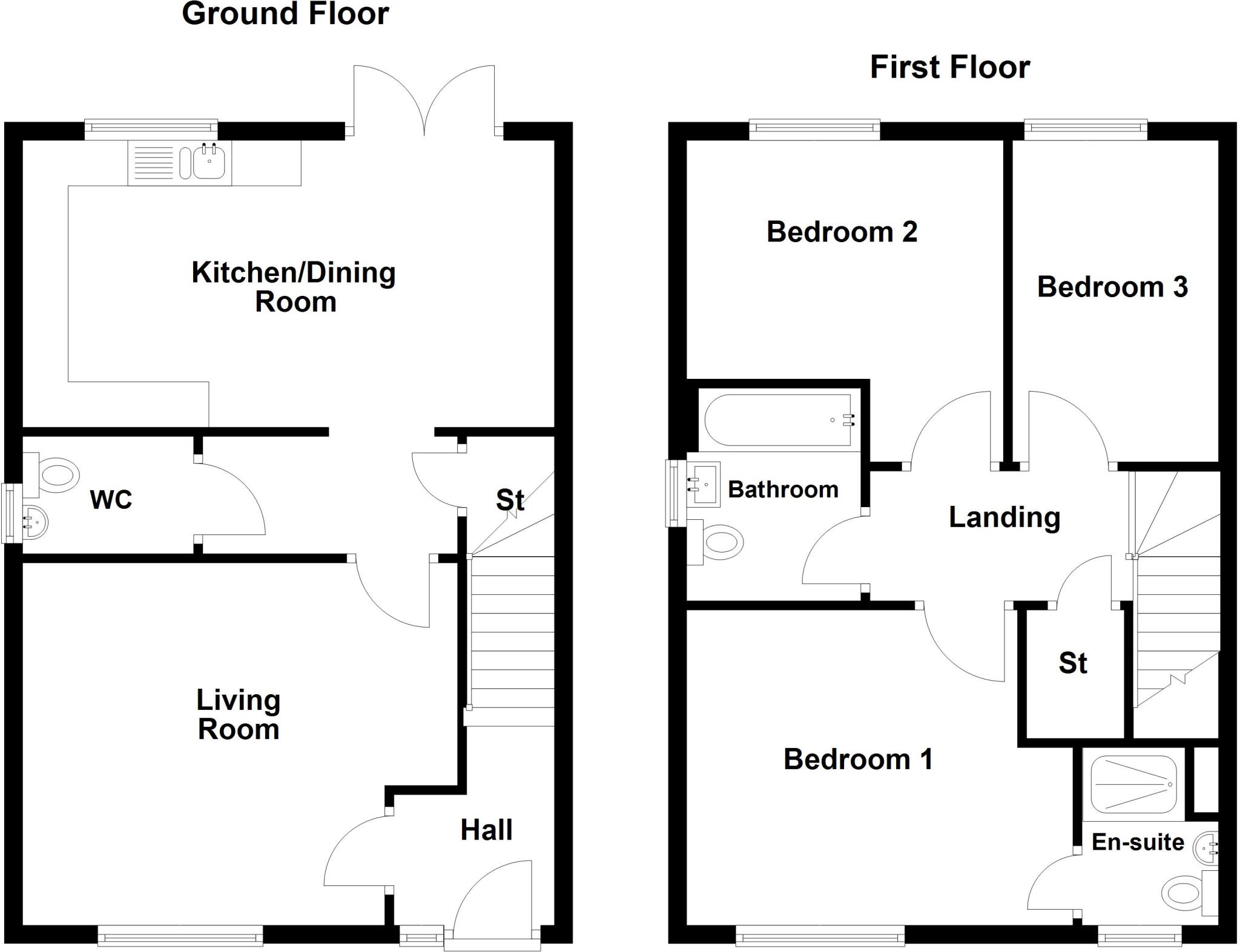 Hollin Bank, OL15 0AU floorplan