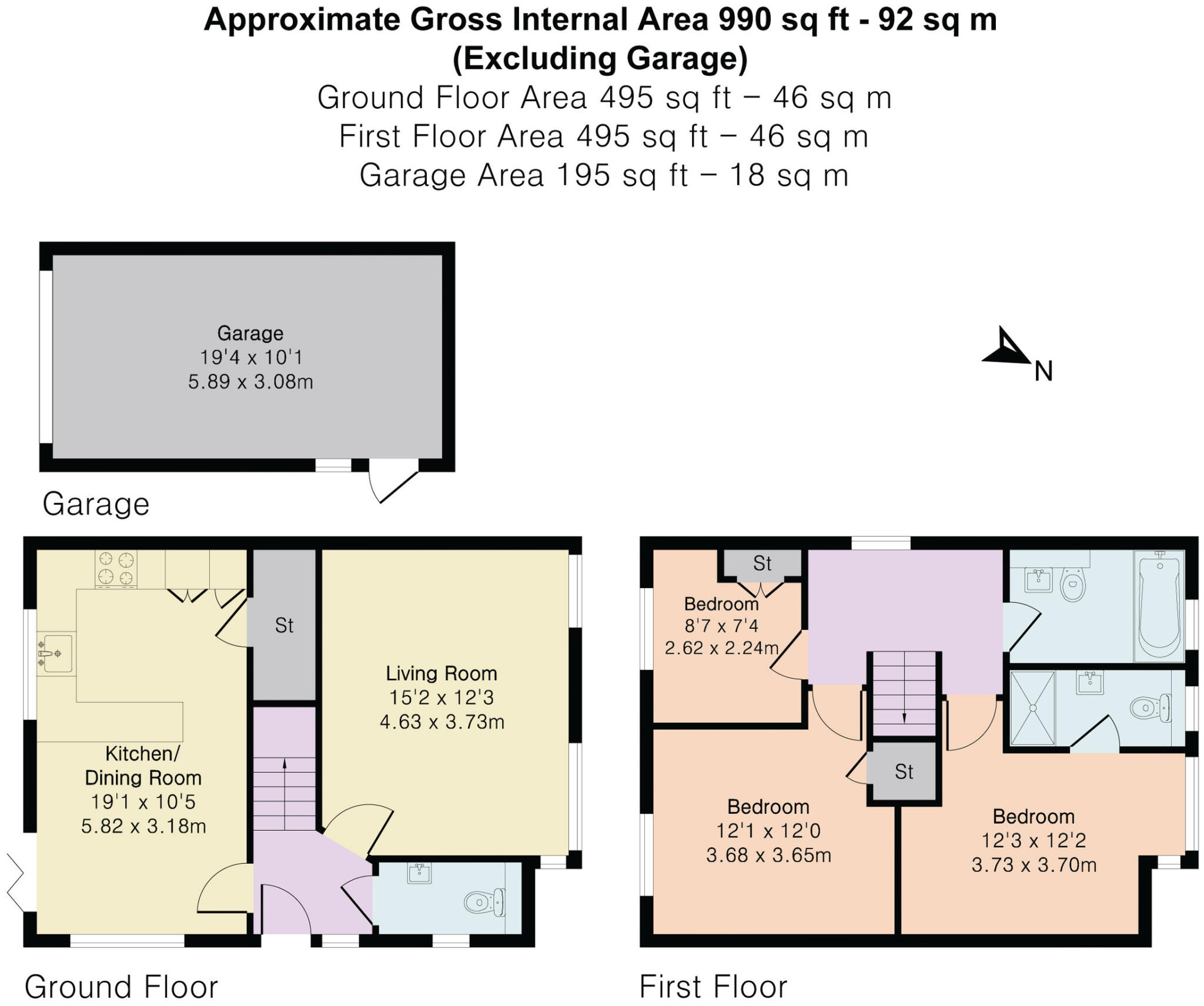 Moorview Crescent, Marldon, Paignton, Devon floorplan