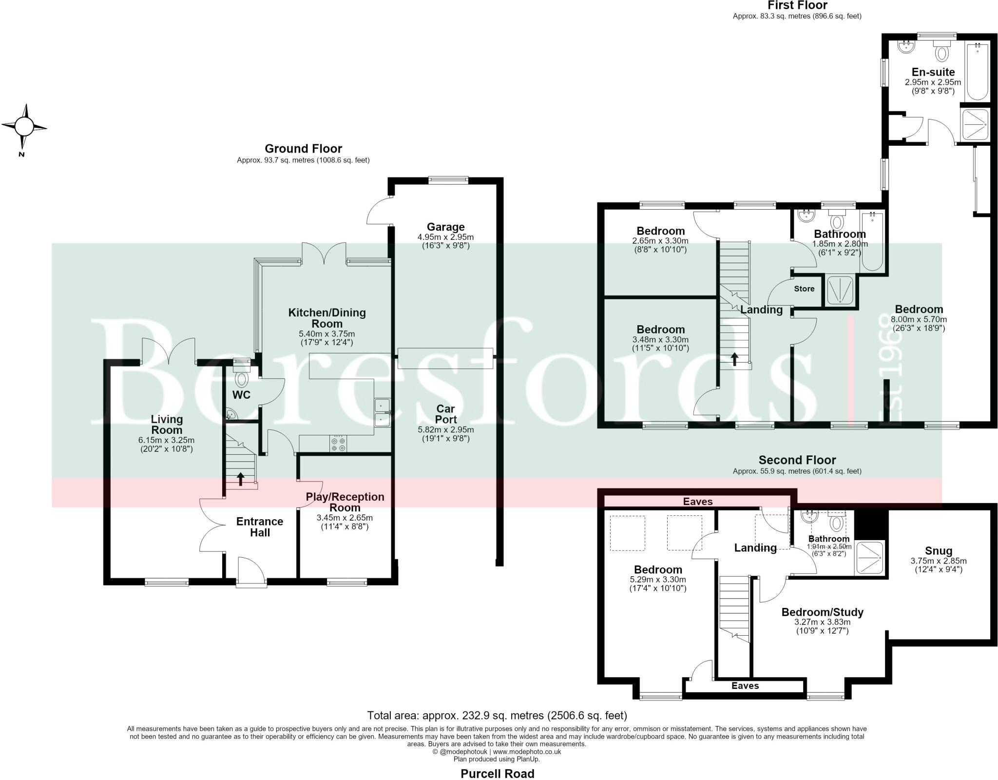 Purcell Road, Witham, CM8 floorplan