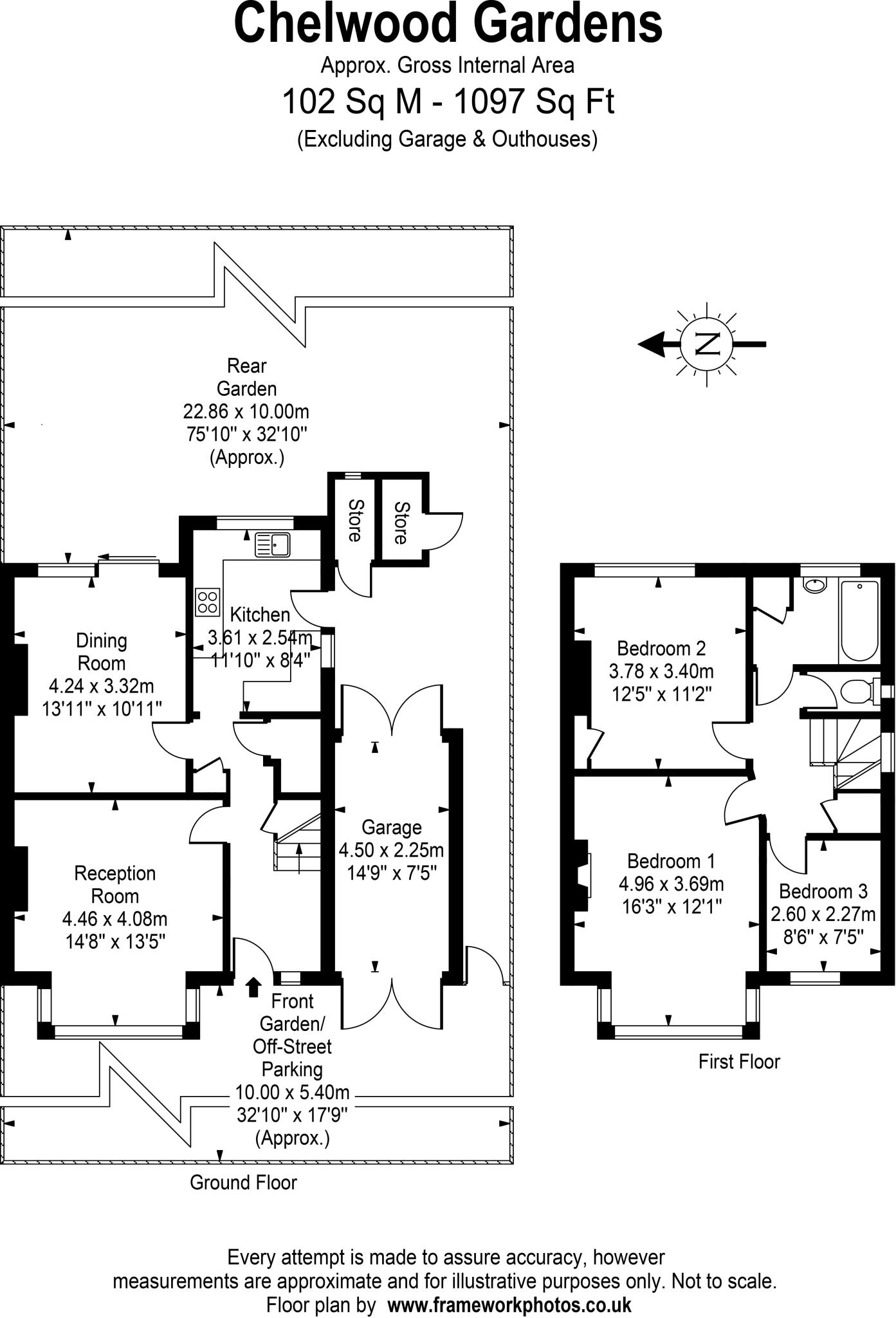 Chelwood Gardens, Kew, Surrey, TW9 floorplan