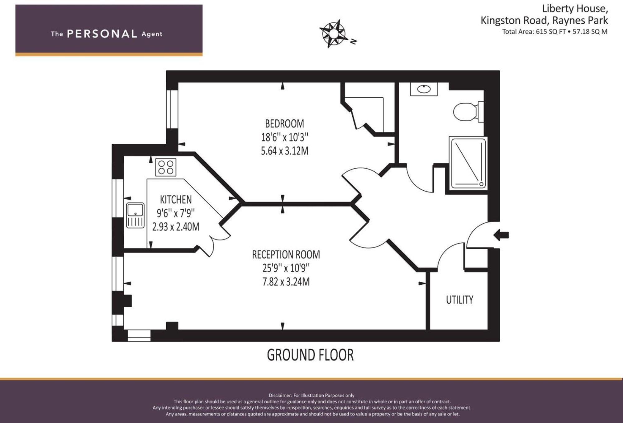Kingston Road, Liberty House, SW20 floorplan