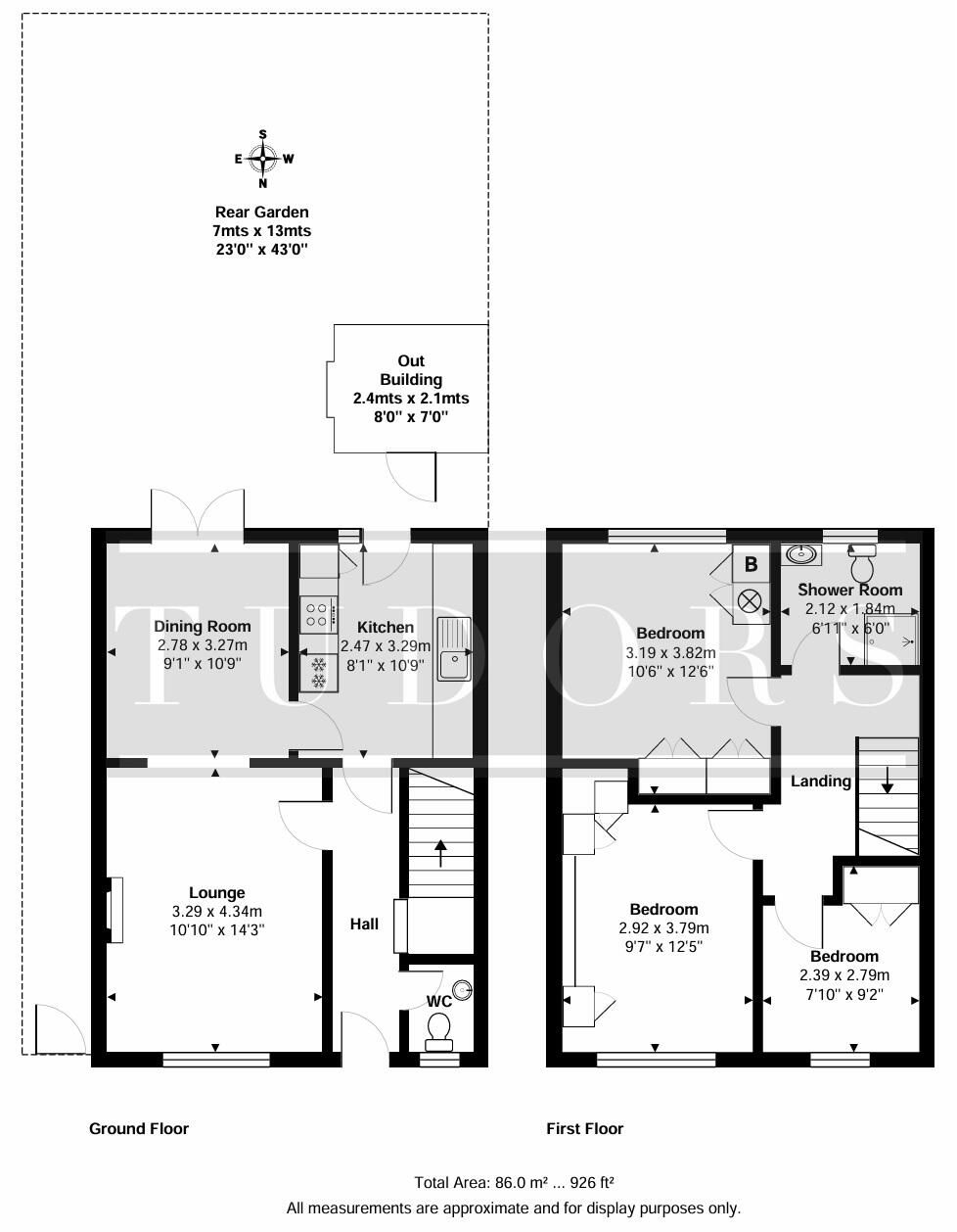 Eastcote Avenue, West Molesey, KT8 floorplan