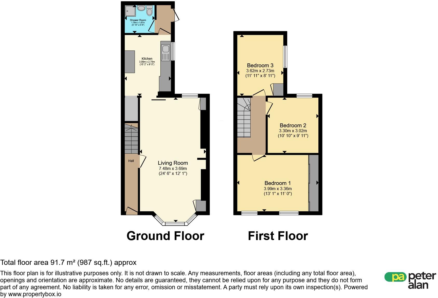 Beatrice Road, Barry floorplan