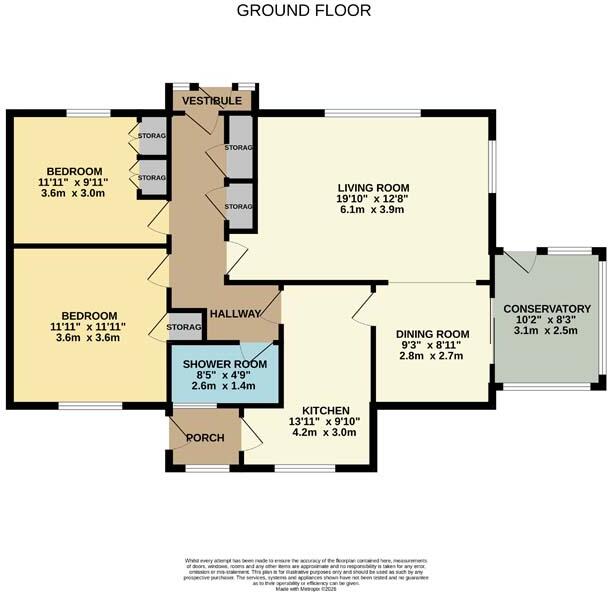 8 St Georges, Castle Douglas, DG7 1LN floorplan