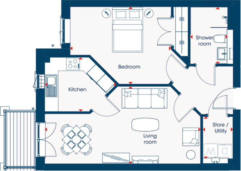 Brookfields House, Clayton Road, Newcastle-Under-Lyme, ST5 floorplan