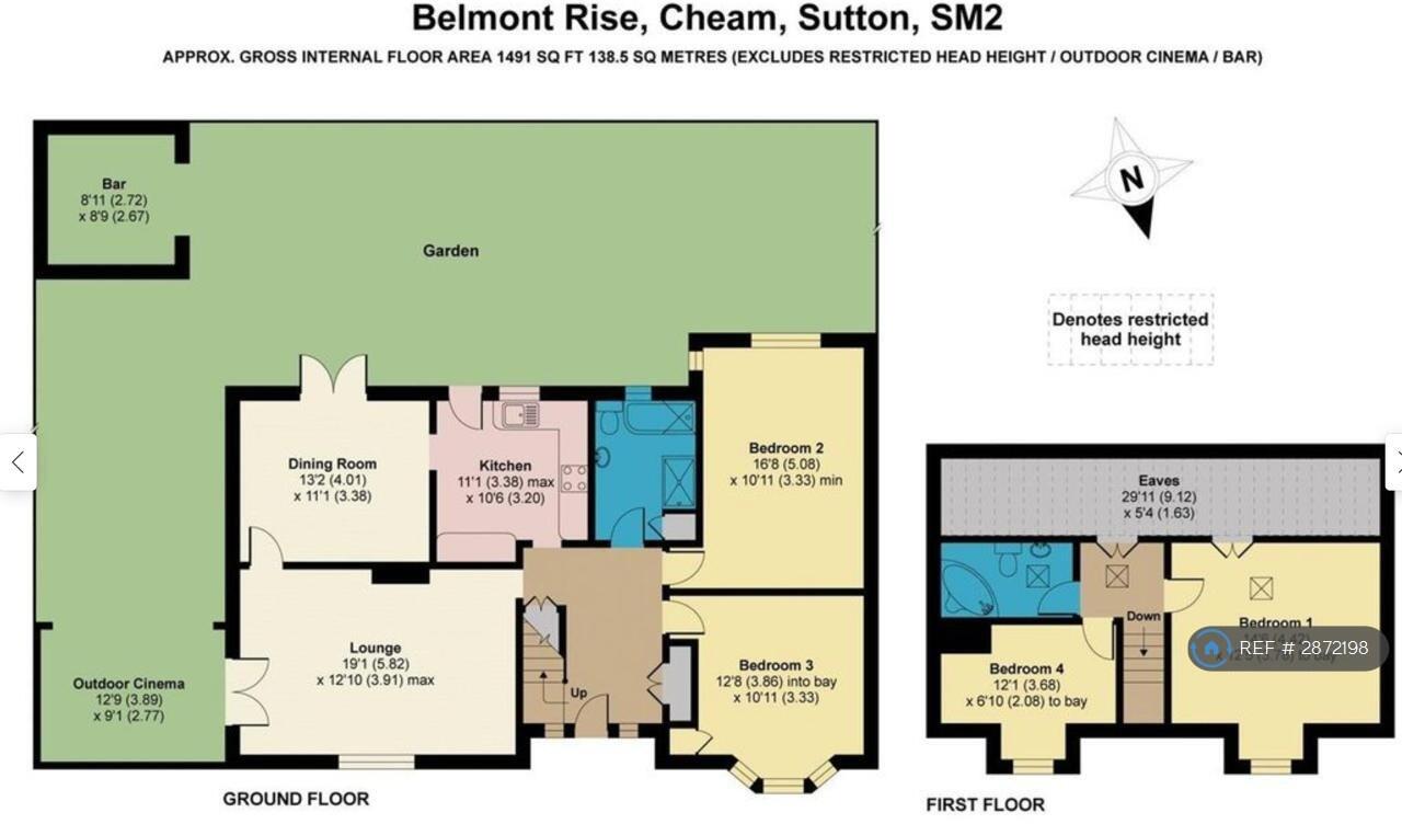 Belmont Rise, Sutton, SM2 floorplan