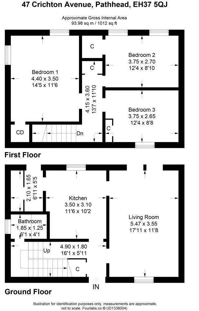 47 Crichton Avenue, Pathhead, EH37 5QJ floorplan