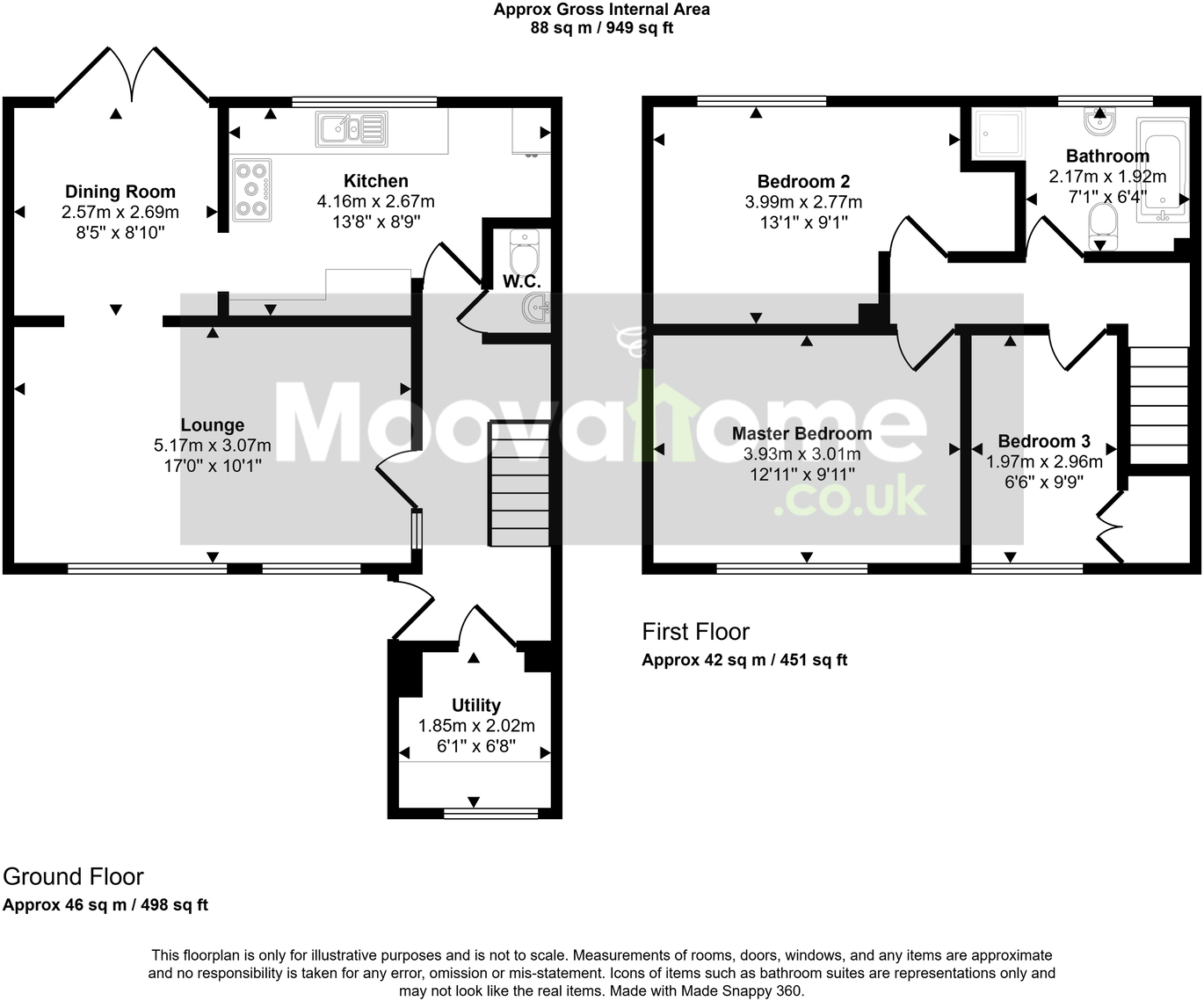Stubsmead, Eldene, Swindon, SN3 3TA floorplan