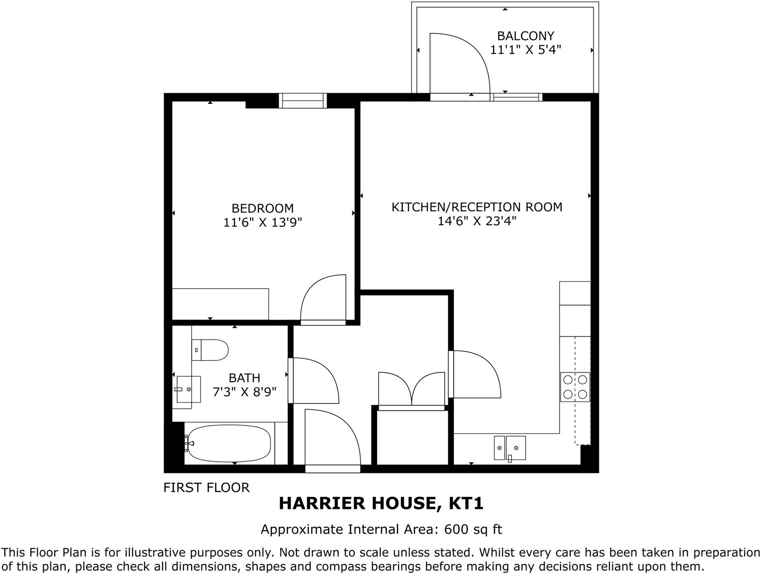 5 Antoinette Close, Kingston Upon Thames, KT1 2FJ floorplan