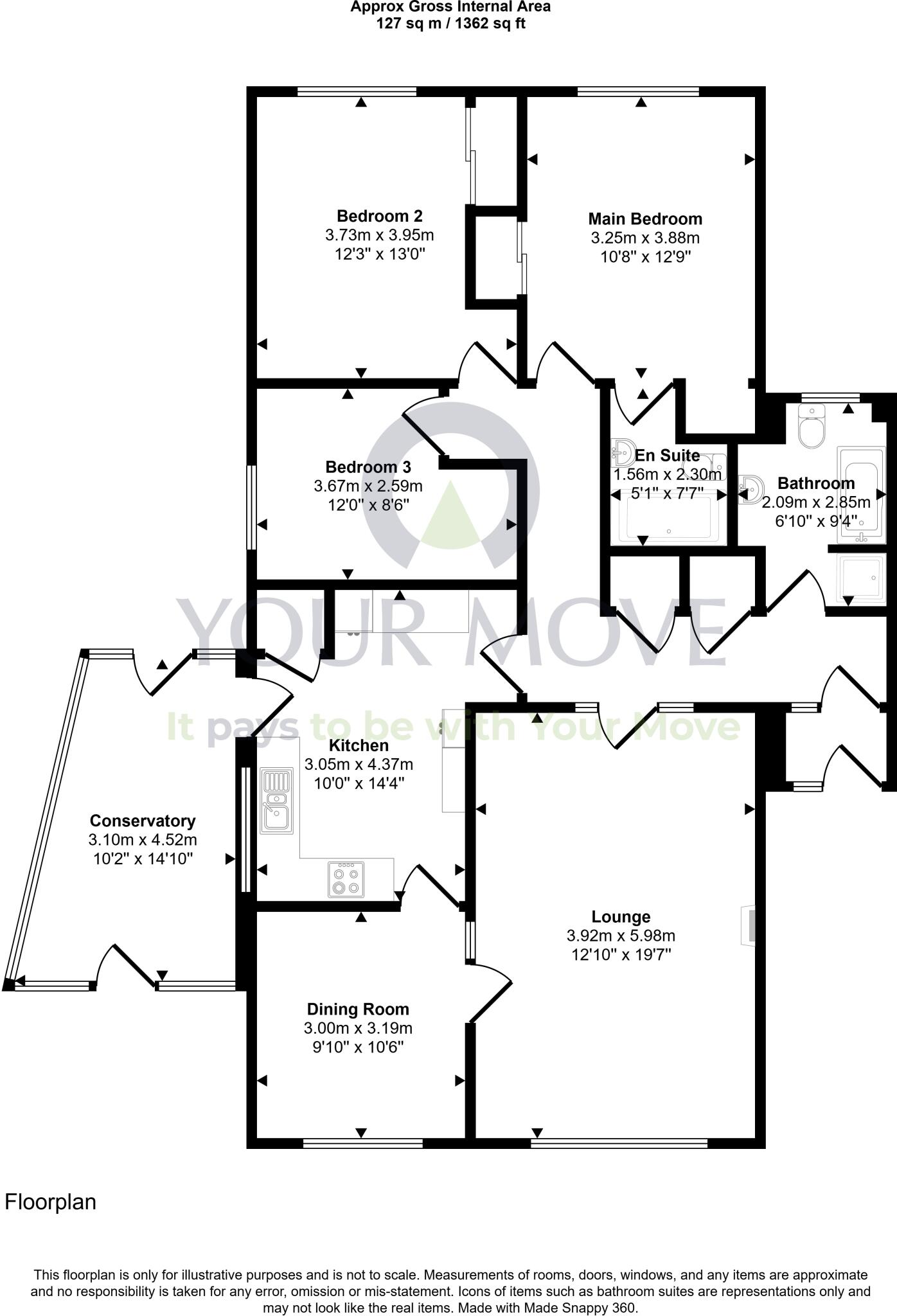 10, North Green Drive, Airth, Falkirk, Stirlingshire, FK2 floorplan