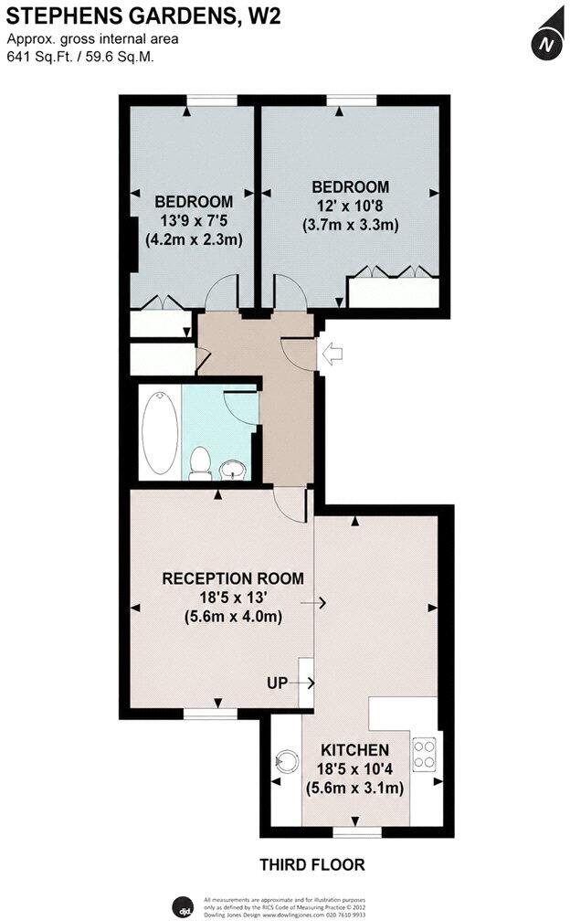 St. Stephens Gardens, London, W2 floorplan