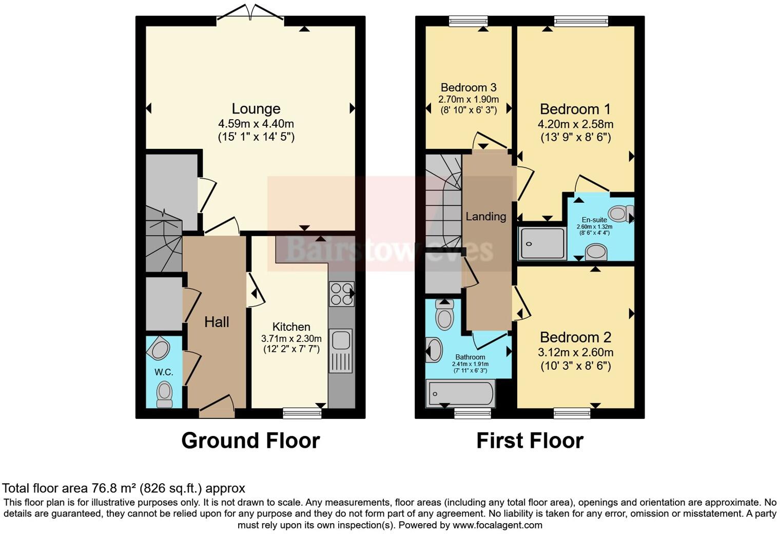 Gressingham Close, Forest Town, Mansfield, Nottinghamshire, NG19 floorplan