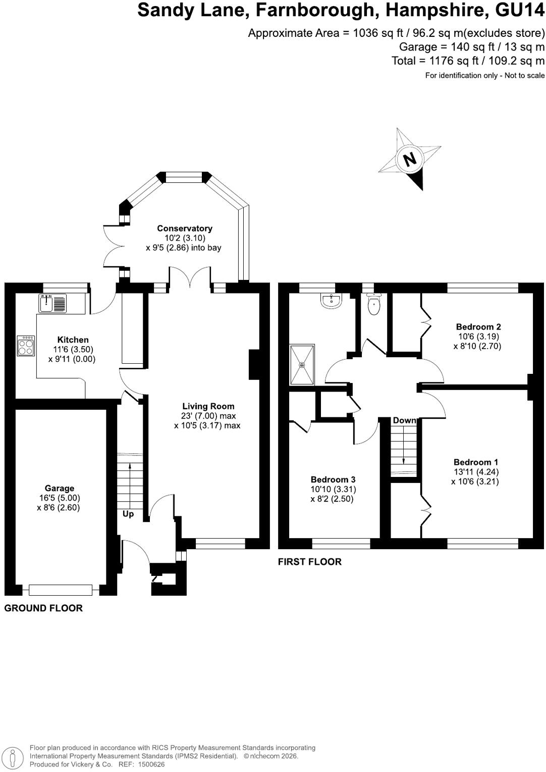 Sandy Lane, Farnborough, Hampshire, GU14 floorplan