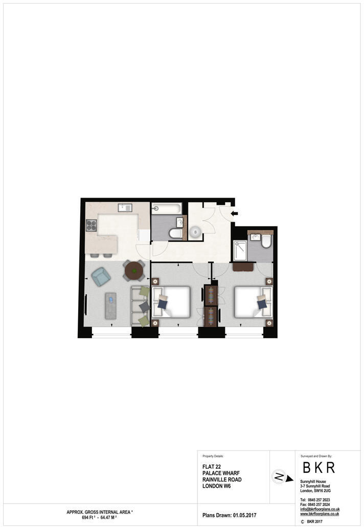 Palace Wharf, Rainville Road, London floorplan
