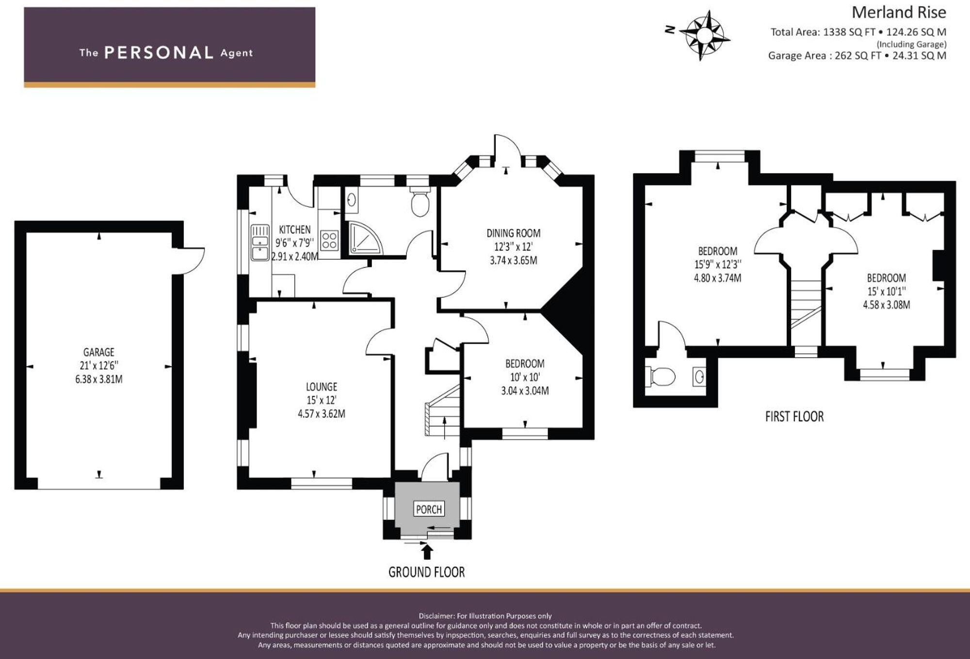 Merland Rise, Epsom, KT18 floorplan