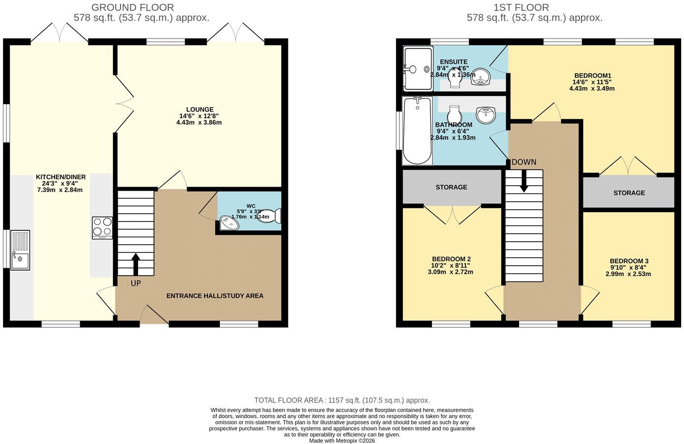 Skye Gardens, Feltwell, Thetford, Norfolk, IP26 floorplan